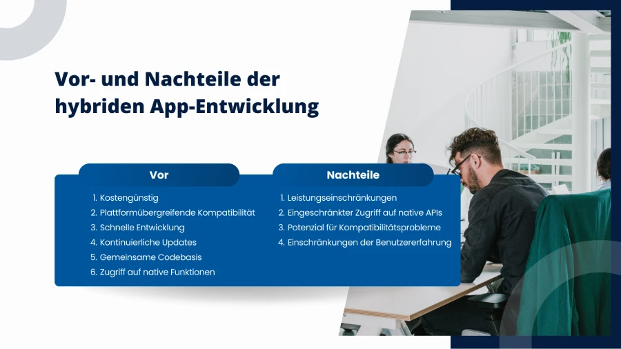 Vor- und Nachteile der hybriden App-Entwicklung