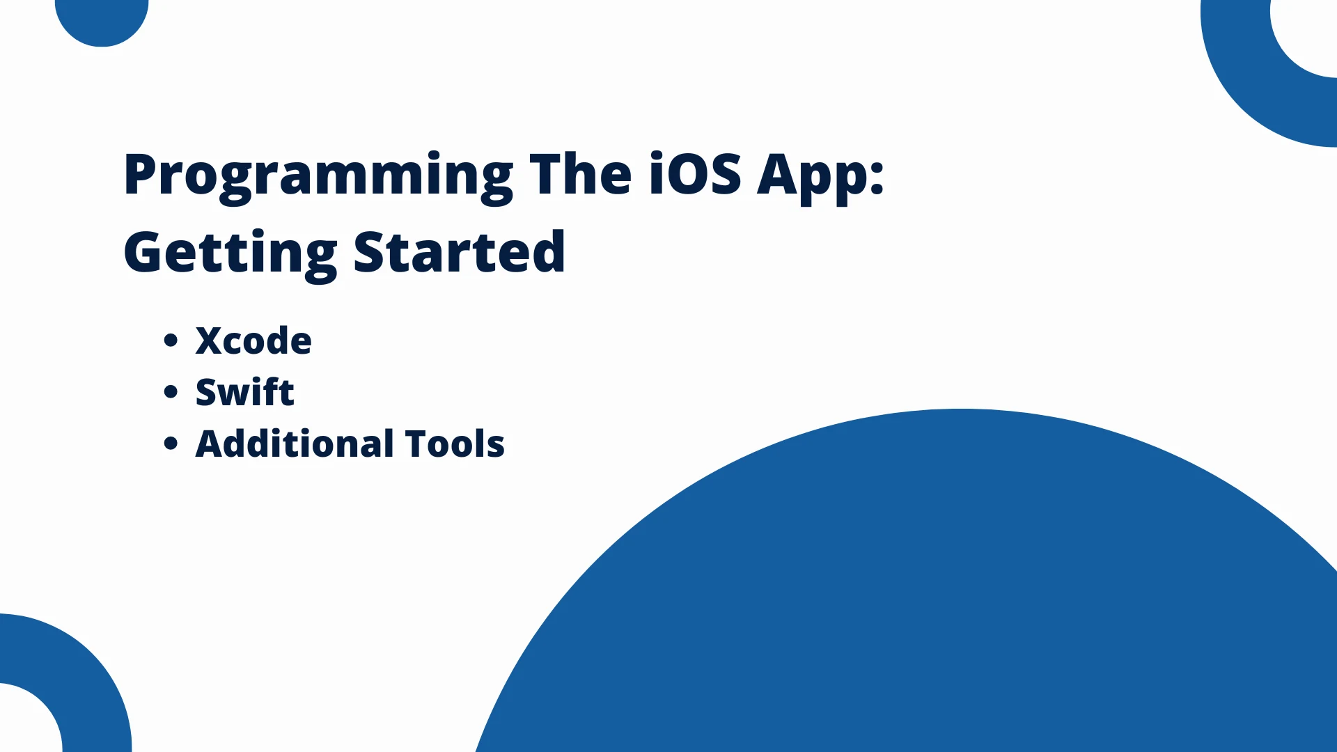 programming the ios app getting started